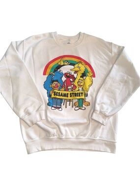 Urban Outfitters VintageI Inspired Sesame Street  Graphic Unisex Sweatshirt Med